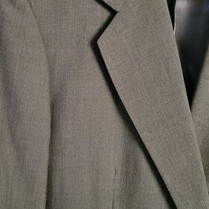 Vintage Grey Blazer - High End Bespoke 100% Wool Working Cuffs